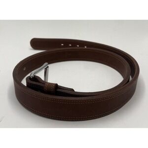 Hanks Belts Men's The Montana Bison Leather Made In USA Brown 48